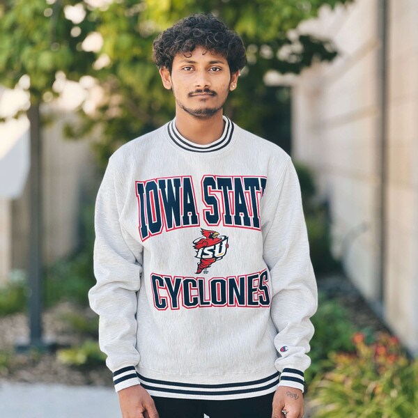 Champion Spirit Collection Cyclones Gray Crewneck Sweatshirt